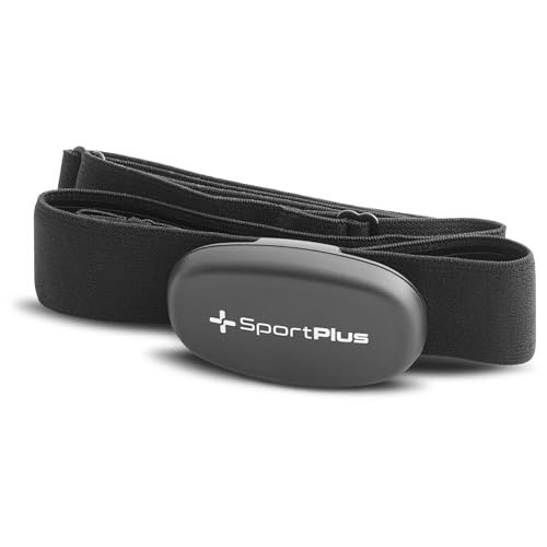 SportPlus 4.0 Herzfrequenz-Brustgurt mit App-Kompatibilität für iOS (ab 7.1), Android (ab 4.3) und Windows Phone, mit ANT+ und 5,3 kHz - SP-HRM-BLE-400