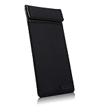 Silent Pocket SLNT Faraday Bag Smartphone Sleeve w Leather or Waterproof Nylon, Signal Blocking Devi