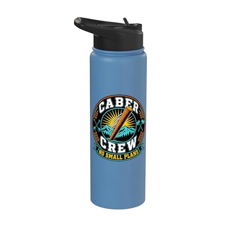 Image of Caber Crew Highland Games Vintage Stainless Steel Insulated Water Bottle