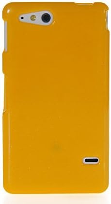 Mooncase Glitter Soft Gel Tpu Silicone Skin Style Devise Back Case Cover With Screen Protector for Sony Xperia GO ST27i Yellow