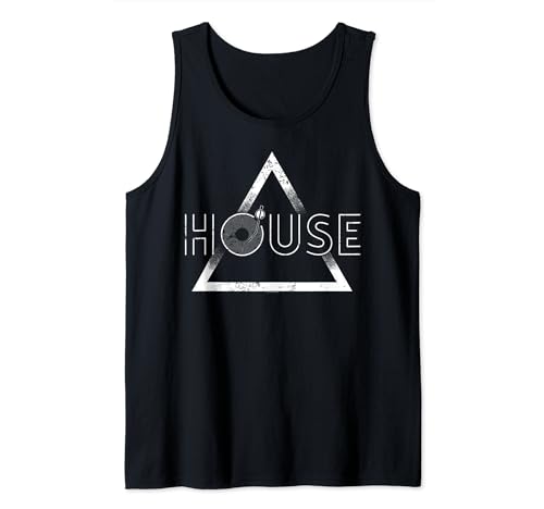 T-shirt con giradischi House Music I Love House Musict Canotta