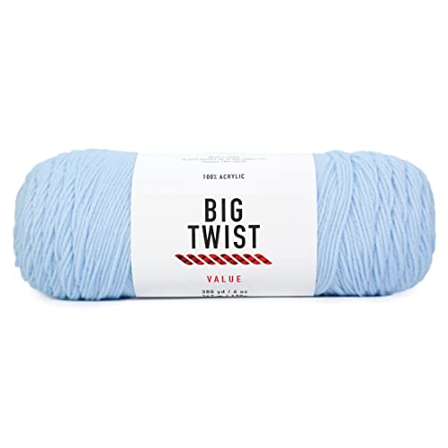 Craftz Worsted Yarn (Sky Blue) - 100% Acrylic, 6 oz,