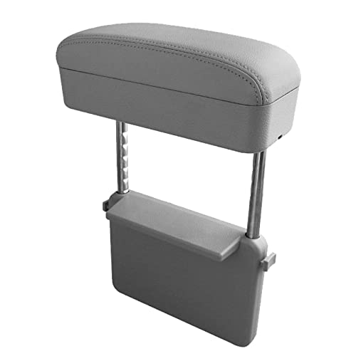 CDEFG Car Armrest Support Elbow Rest Pad Armrest Extender Console Storage Organizer Adjustable Height Comfort Wrist Rest Pads Universal Fit for Most Cars Trucks SUVs Van(Grey) by CDEFG - Used condition - CA$37.10