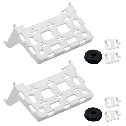 Image of 2PCS 49605-aub Structured Media Panel Accessories Enclosure Universal Shelf Mounting Bracket for Leviton Media Panel -That Supports 20lbs of Weight - White
