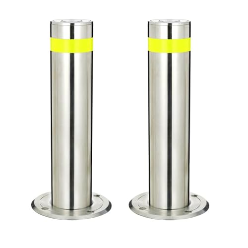 Bolardo de acero inoxidable reflectante para seguridad vial miniatura 1