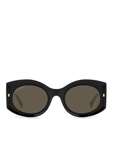 DSquared D2 0071/S Lunettes de Soleil, 0WM/70 Noir Beige, 51 Mixte