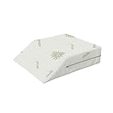 italian bed linen cuscino riposa gambe con fodera aloe, 61 x 50 x 17 cm