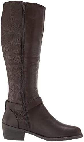 Easy Street Women's Luella Tall Boot Fashion, Brown/Brown Embossed/Gore, 8.5 | Image 5