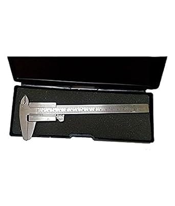 RLK Enterprises Vernier Caliper Steel 12.5 cm | Precision Metal Measuring Tool with PVC Storage Box | Measures Internal, External Diameter & Depth | Lab & Industrial Instrument