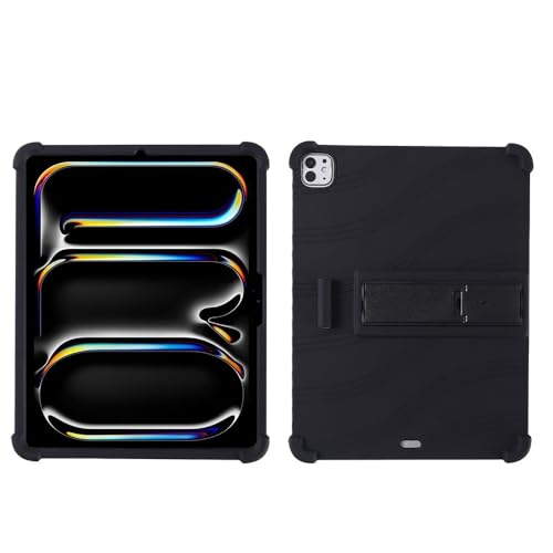 Coque iPad 11e génération silicone antichoc avec béquille de support verte - 4