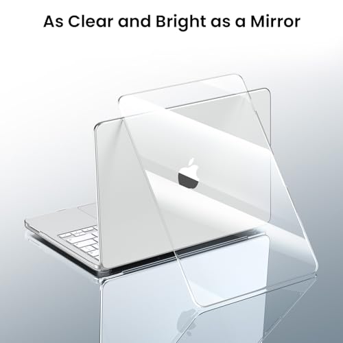 Image of BlueSwan Case for MacBook Neo Cover 13 inch 2026 A3404 Clear Hard Shell | Compatible for Apple Mac Neo 13 inch A18 Pro Chip, Snap-on, Glossy Finish, Scratch Resistant Protection, Laptop Skin Accessories
