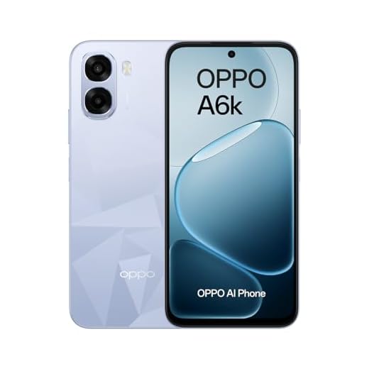 OPPO A6k 4G - Smartphone Libre con IA, 4GB RAM+256GB, Batería 6100 mAh, Pantalla LCD HD+ 120Hz, IP64, Cámara 50MP, Dual SIM, Versión Española - Azul