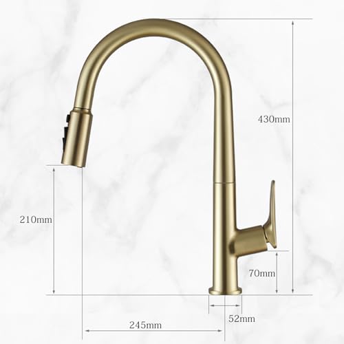 Robinet de cuisine mitigeur douchette extractible évier noir LWX - 2