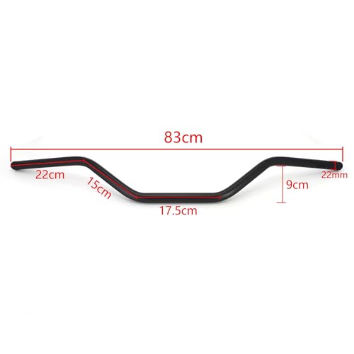 Guidon riser de moto retro 22mm argent pour Tracker - 3