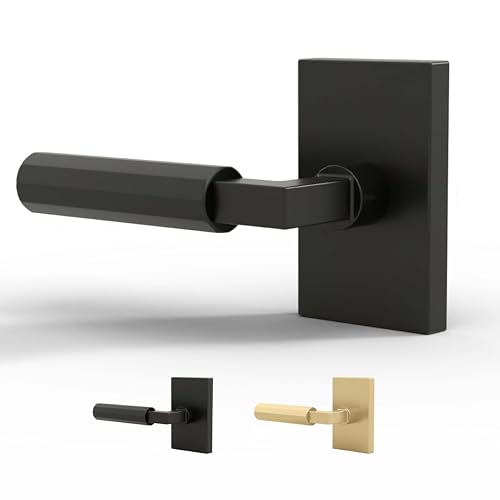 Mega Handles Benton Black Dummy Door Handle, 2 Pack