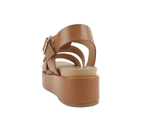 Image of Soda inchSTELLAR inch ~ Women Flatform Multi Strap Double Buckle Open Toe Ankle Strap Platform Wedge Sandals