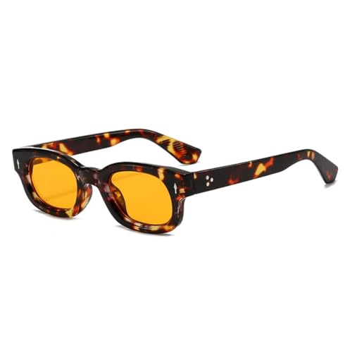 Lunettes de soleil rétro léopard femmes hommes tendance mode protection UV400