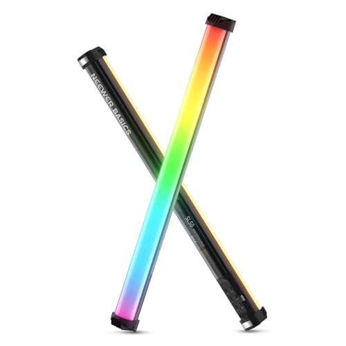 NEEWER SL50 Baguette Lumineuse Magnétique RGB : Tube LED 14W Portable 21 Pouces