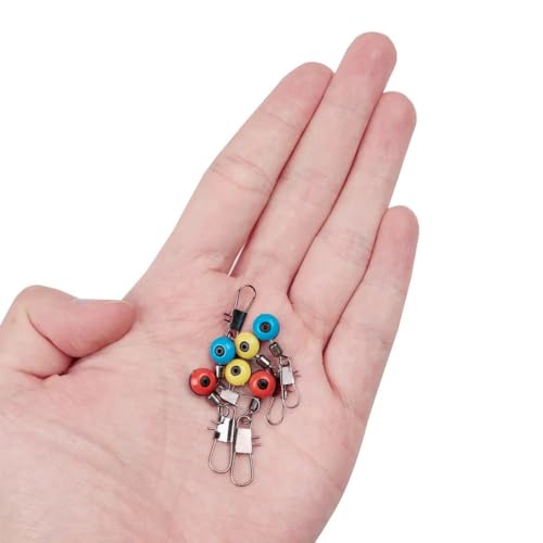Kit de 100 accesorios para pesca flotadores y conectores miniatura 5