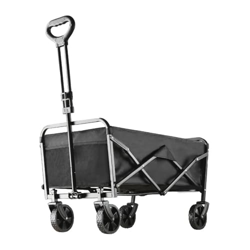 Vagón utilitario Plegable for Acampar al Aire Libre, Carro de Gran Capacidad for Trabajo Pesado, Carrito portátil for Picnic en jardín
