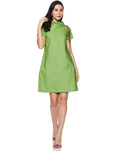 Image of Amazon Brand - Symbol Women's Cotton Shift Knee-Length Dress