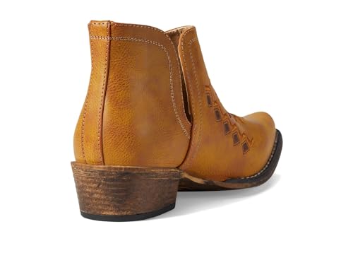Image of ROPER Womens Ava Aztec Southwest Embroidered Snip Toe Casual Boots Ankle Low Heel 1-2 inch