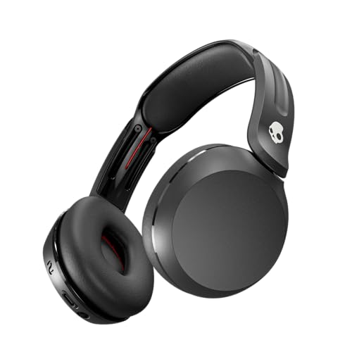Skullcandy Cascos Inalámbricos Bluetooth Icon 180, con hasta 50 Horas de Autonomía, Ligeros y Cómodos, Ajuste Seguro, Resistentes al Sudor y al Agua, Micrófono, para iPhone y Android   Negro