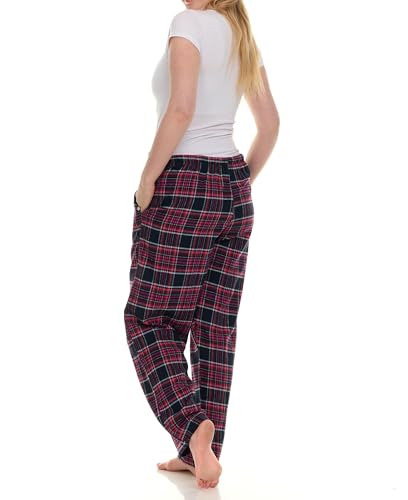 Image of Andrew Scott Women's Flannel Sleep Pants| Lounging PJ Pant | Drawstring & Pockets | Multi Packs & Colors