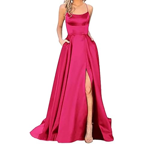 Robe Longue Femme Satin Élégante Générique Cover