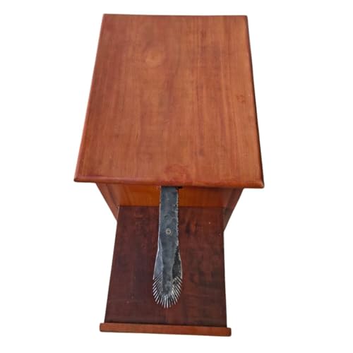 Image of NATURE LOC Wooden Stool | Box Coconut Scrapper, Stool chirava (Thenga Chirava) - Mahagony Wooden