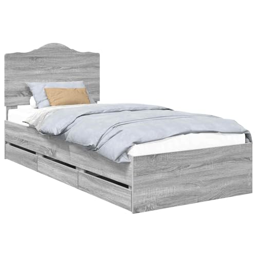 Frdhee Marco de cama juvenil de madera para ingenieros, 75 x 190 cm, marco de cama moderno para apartamentos y hoteles