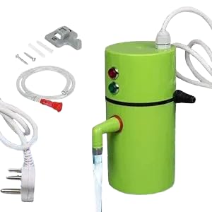 Drumstone 𝟏𝟓-𝐘𝐞𝐚𝐫 𝐖𝐚𝐫𝐫𝐚𝐧𝐭𝐲 Portable Instant Water Heater Geyser 1L | Mini Electric Geyser for Kitchen, Wash Basin, Bathroom | Quick Hot Water Tap for Home Use – Multicolor