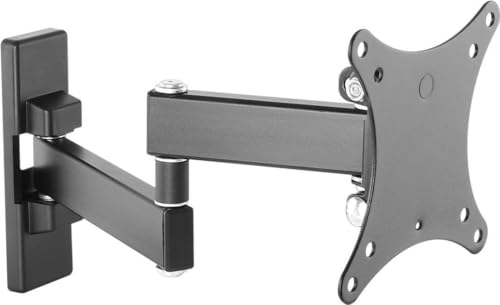 Fixation murale moniteur VESA 100x100 noir pour soulager le mal de dos et libérer le bureau
