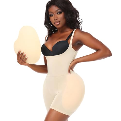 OPPOQ Shapewear Calzoncillos para Mujeres, Pantalones de Control de abdomino 4xl-6xl, Pantalones de Levantador de Cadera de la Cadera del Cuerpo del Traje,Flesh,L