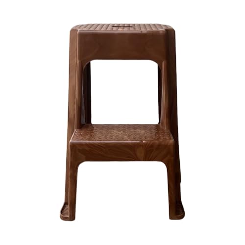 Image of SkyGlamour Cello 2-Step Heavyduty Plastic Multi Purpose Stool For Home,Office And Kitchen Use| Color: Sandalwood; Pack Of 1