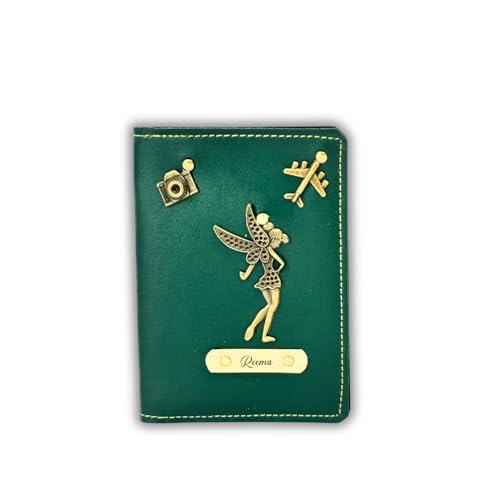 Image of Personalized Printed Passport Cover with Custom Name Design | Printed, Classy & Stylish | Customized Travel Accessories with Name | Travel Gifts (Name Written)