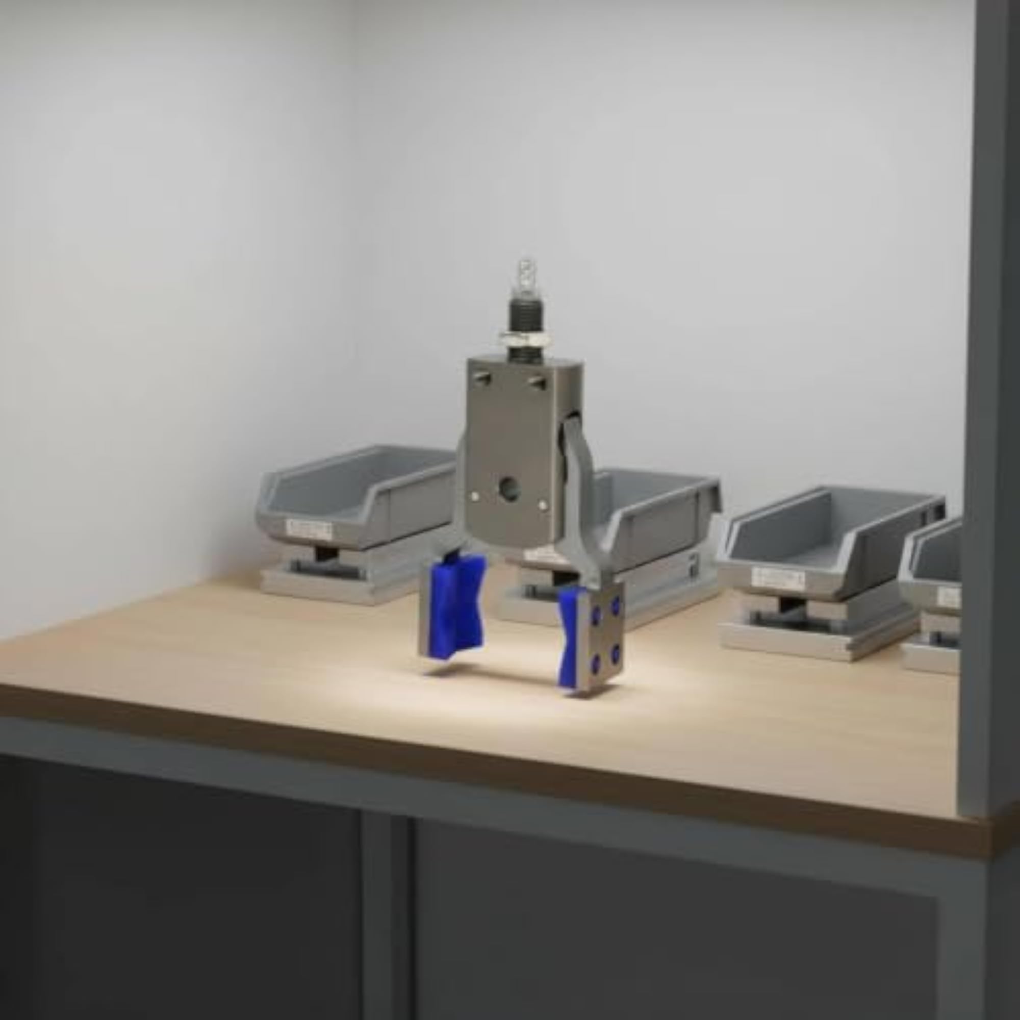 Mini Pneumatic Gripper for Robotic Arm, Compact Design