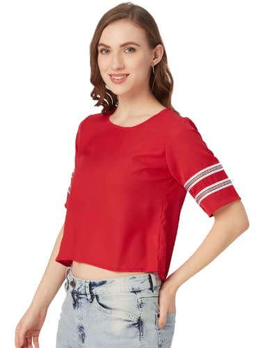 Image of Style Quotient Women Red Solid Top