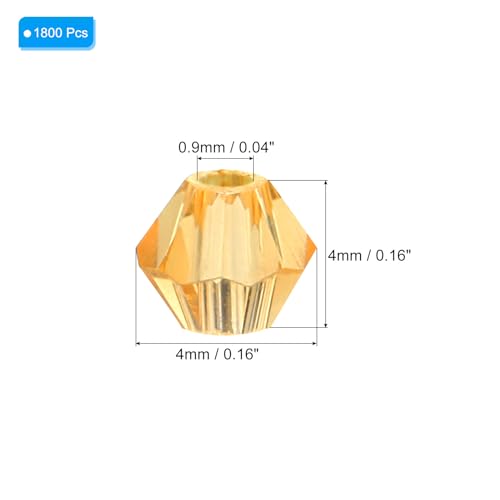 PATIKIL 4mm Bicone Glass Beads - Image 2