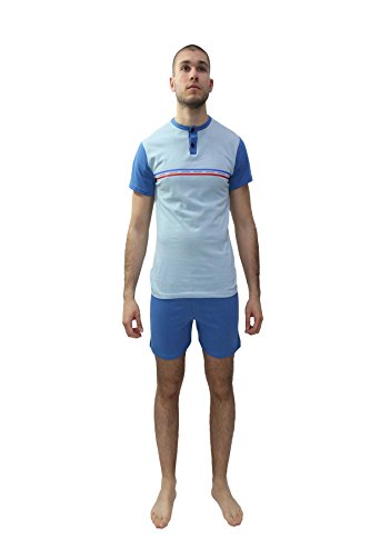 Pigiama uomo estivo in puro cotone Notte & co. 100% Made in Italy