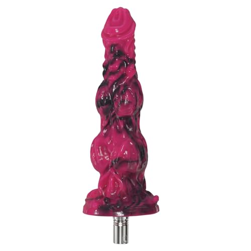 9.4in Fantasy Dildo Machine with 3 XLR Connector Silicone Knot Dildo Sex Machine Attachments Adult Sex Toy for Thrusting Sex Machine