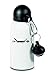 Druckerlebnis24 Butelka na napoje – sztućce na wędrówki na świeżym powietrzu – dla dzieci, do szkoły, sportu, fitnessu – smukła butelka na wodę z aluminium