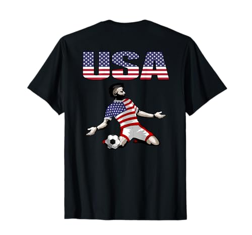 Fußball-Fans Trikot mit USA-Flagge T-Shirt