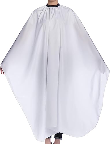 Hot Hairs Waterproof Nylon White Barber Apron for Men Hair Styling Hair Cutting Salon Cape Barber Cloth Sheet, Pack of 1-image-43