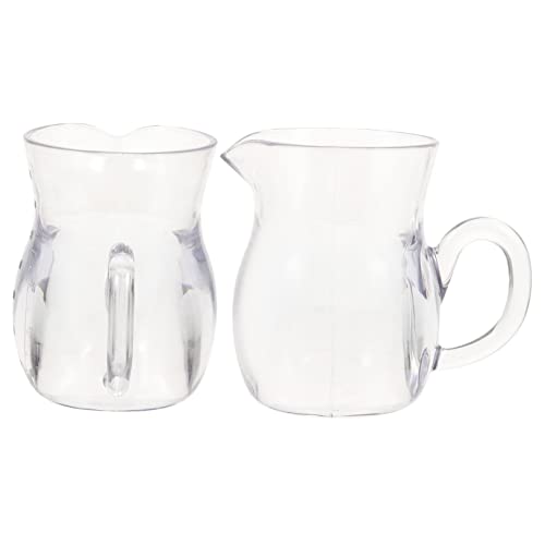 FUNOMOCYA 2pcs Acrylic Wine Dispenser Divider Clear Wine Dispenser Red Wine Jug Wine Decanter for Bar Mini Creamer Pitcher Spirits Dispenser Tea Gravy Boat Transparent re-usable