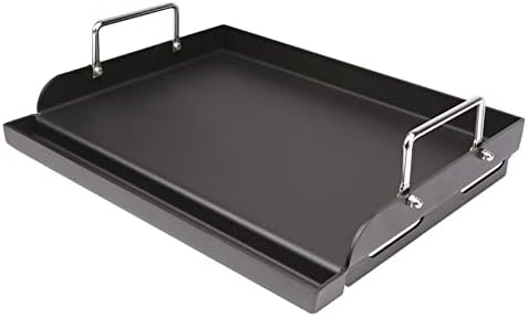 Griddle for Gas Grill, Flat Top Cast Iron Griddle Insert for Outdoor Gas Grill, 17" x13" Nonstick Coating Cooking Skillet Pan Teppanyaki for Weber Charbroil Camp Chef and Gas/Charcoal/Electric Grill