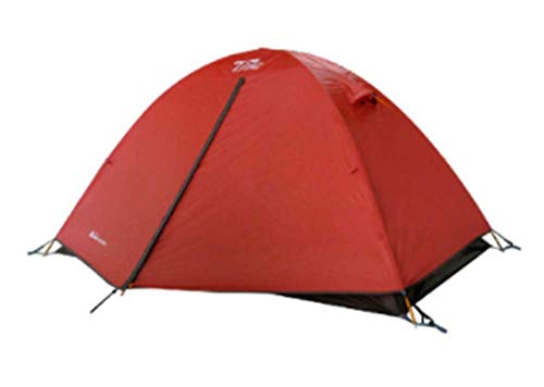 LUEMDSS Aluminum Pole Double Three Seasons Ultra-Light Wind Proof, Rain, Cold Red Camping Tent Tenda da Viaggio Sportiva per Esterni Protezione Solare Ventilazione duratura