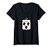Femme Armoiries Carton - Blason de la famille T-Shirt avec Col en V