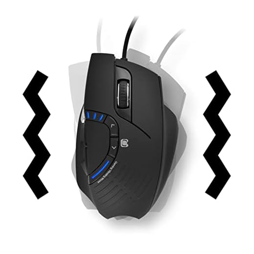 BB 4D Vibration Gaming Mouse SM35 | Sound-Reactive Haptic Sensor | Unique FPS Gaming Experience on PC for Overwatch, PUBG, CS:GO, Halo, and Many Others | Adjustable Up to 12000 DPI (SM35)