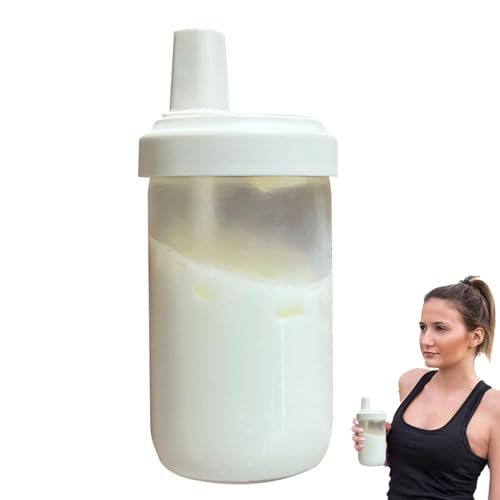 Generico Taza de paja de té con leche - taza de paja transparente de 500 ml con tapa | Vaso de té portátil a prueba de fugas, bebidas de agua para la escuela, viajes, al aire libre